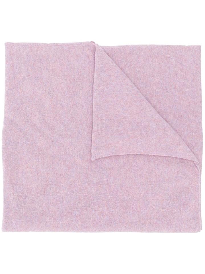 Pringle Of Scotland Melange Blanket Scarf - Purple