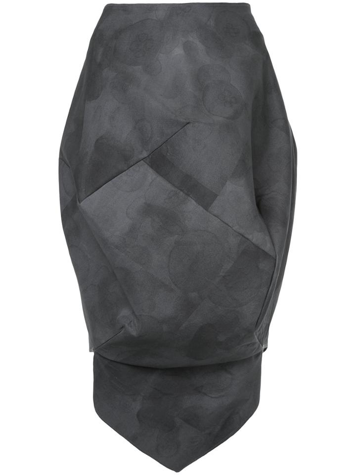 Comme Des Garçons Vintage Bleach Balloon Skirt - Grey
