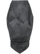 Comme Des Garçons Vintage Bleach Balloon Skirt - Grey