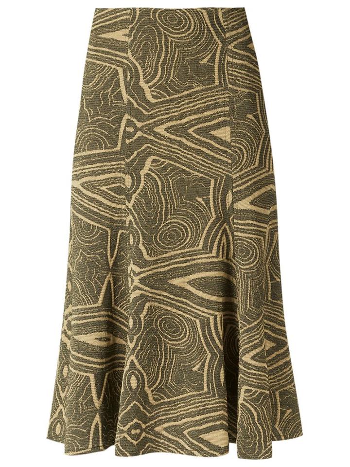 Lilly Sarti Knit Midi Skirt, Women's, Size: 38, Green, Elastodiene/polyamide/polyester
