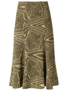 Lilly Sarti Knit Midi Skirt, Women's, Size: 38, Green, Elastodiene/polyamide/polyester