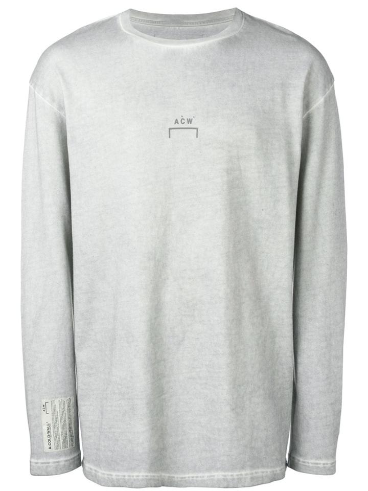 A-cold-wall* Basic Long Sleeved T-shirt - Grey