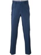 Ermenegildo Zegna Tailored Trousers, Men's, Size: 48, Blue, Viscose/wool