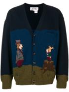Jc De Castelbajac Vintage Yogi Bear Knitted Cardigan - Blue