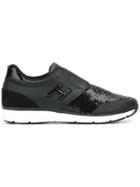 Hogan Sequin Slip-on Sneakers - Black