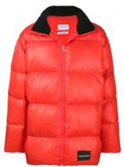 Ck Jeans Oversized Puffer Jacket - Orange