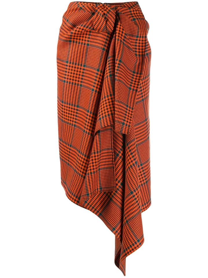 House Of Holland Contrast Midi Dress - Orange