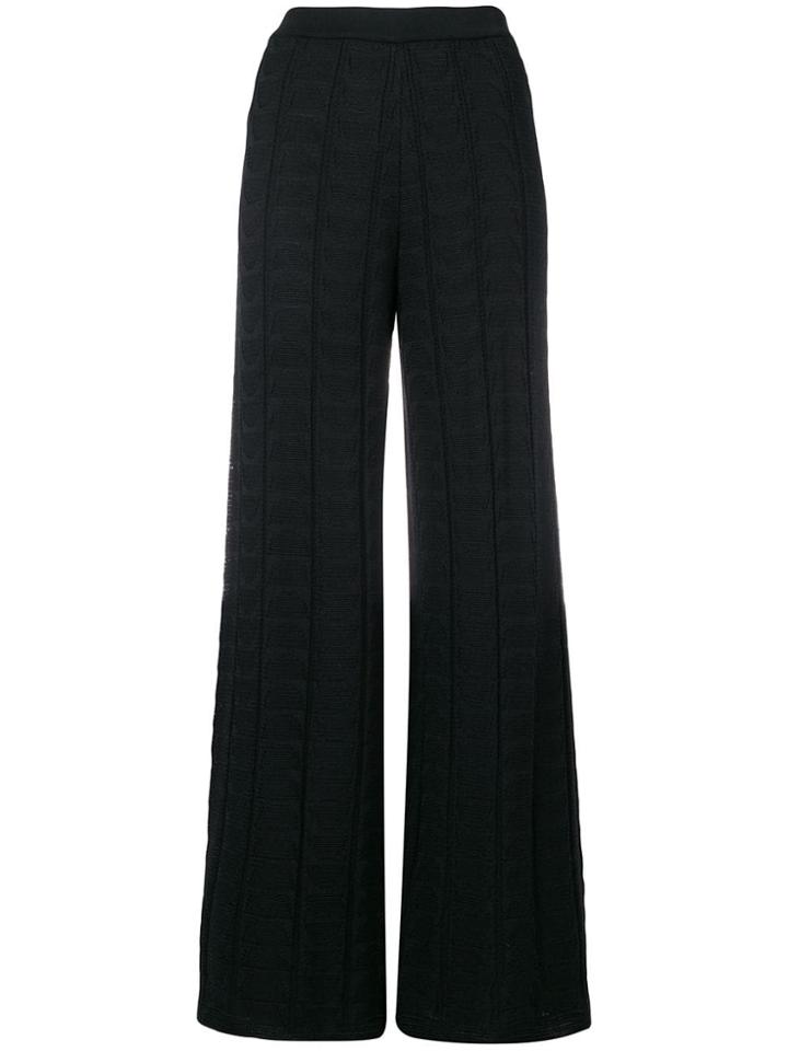 M Missoni High-waist Flared Trousers - Black