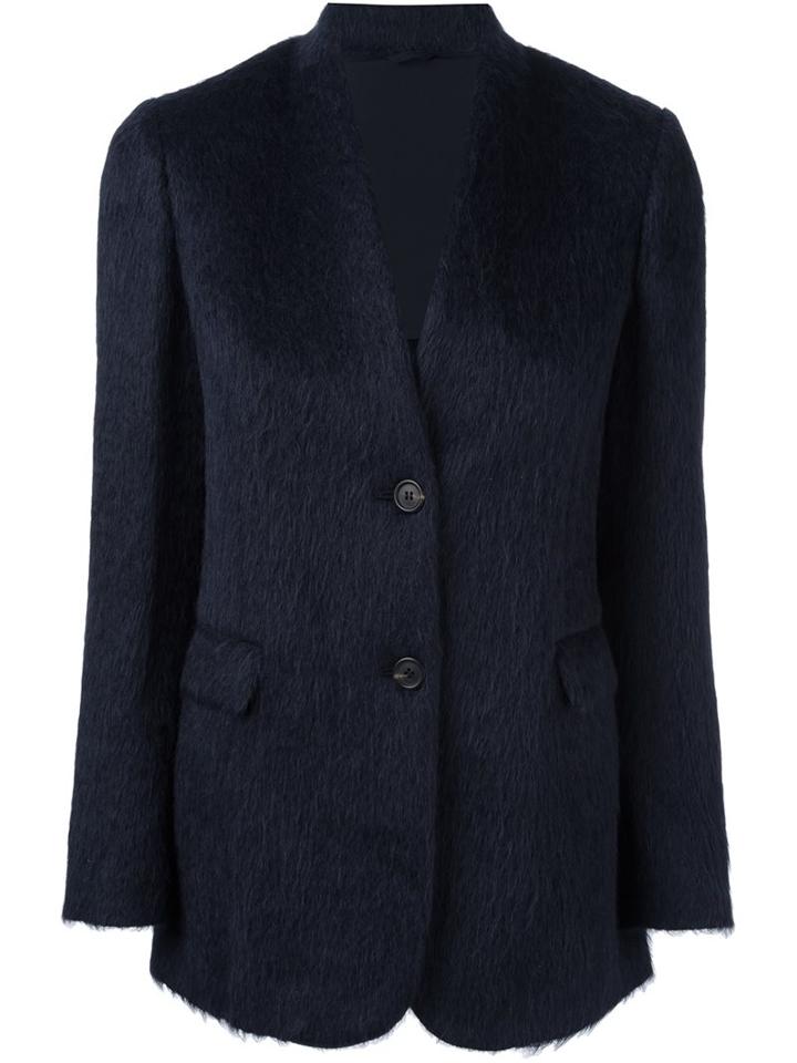 Brunello Cucinelli Collarless Blazer Jacket