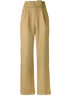Cherevichkiotvichki - Tailored Trousers - Women - Linen/flax - Xs, Brown, Linen/flax