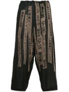 Yohji Yamamoto Loose Fit Cropped Trousers - Black