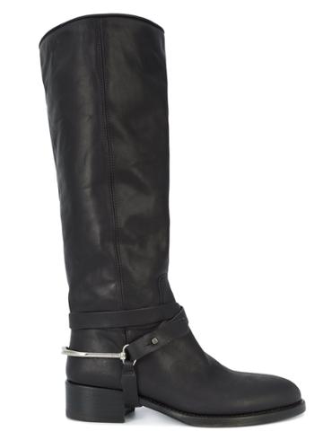 Chuckies New York Tall Flat Boots - Black