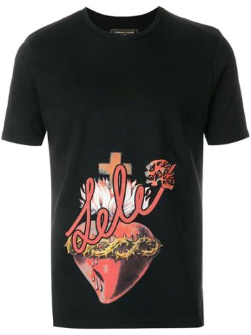 Gabriele Pasini Heart Print T-shirt - Black