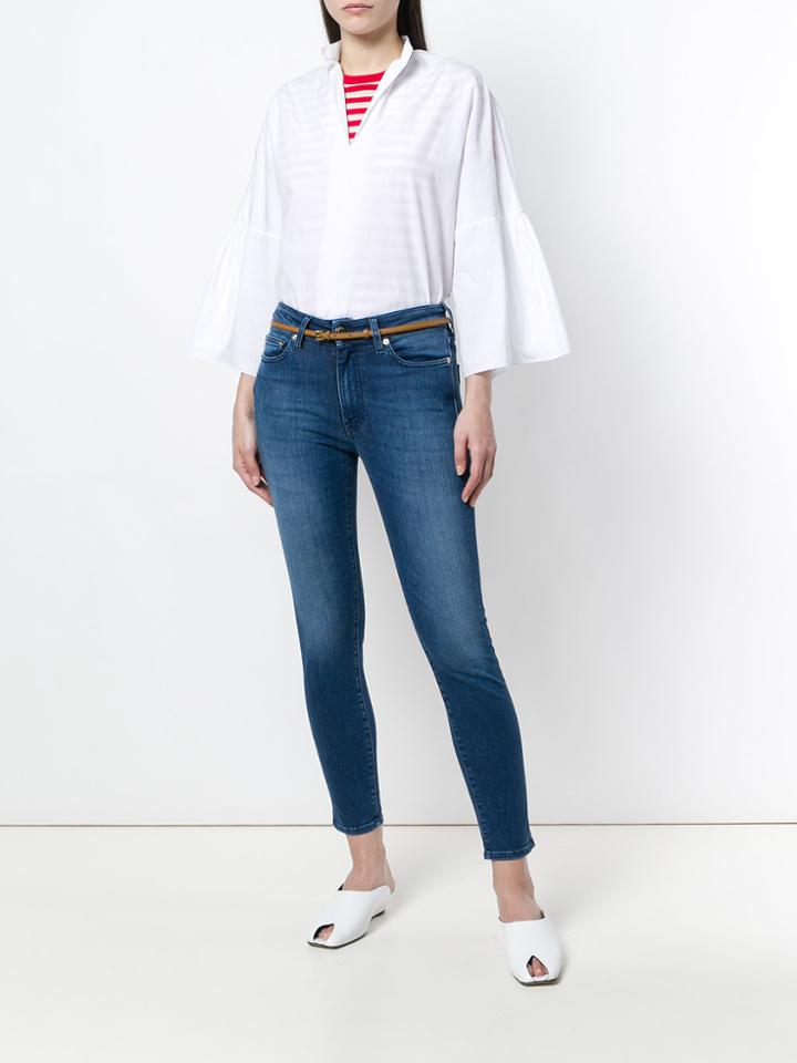 The Seafarer Stonewashed Skinny Jeans - Blue
