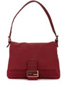 Fendi Pre-owned Zucca Mamma Shoulder Bag - Red