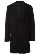 Ami Alexandre Mattiussi Classic Mid Coat, Men's, Size: 48, Black, Wool/cashmere/cotton/acetate