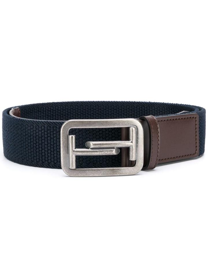 Tod's Two Tone Buckle Belt - Brown
