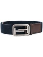 Tod's Two Tone Buckle Belt - Brown
