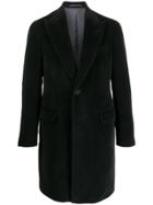 Lardini Single-breasted Regular-fit Coat - Black