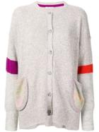 Tsumori Chisato Striped Sleeve Cardigan - Grey