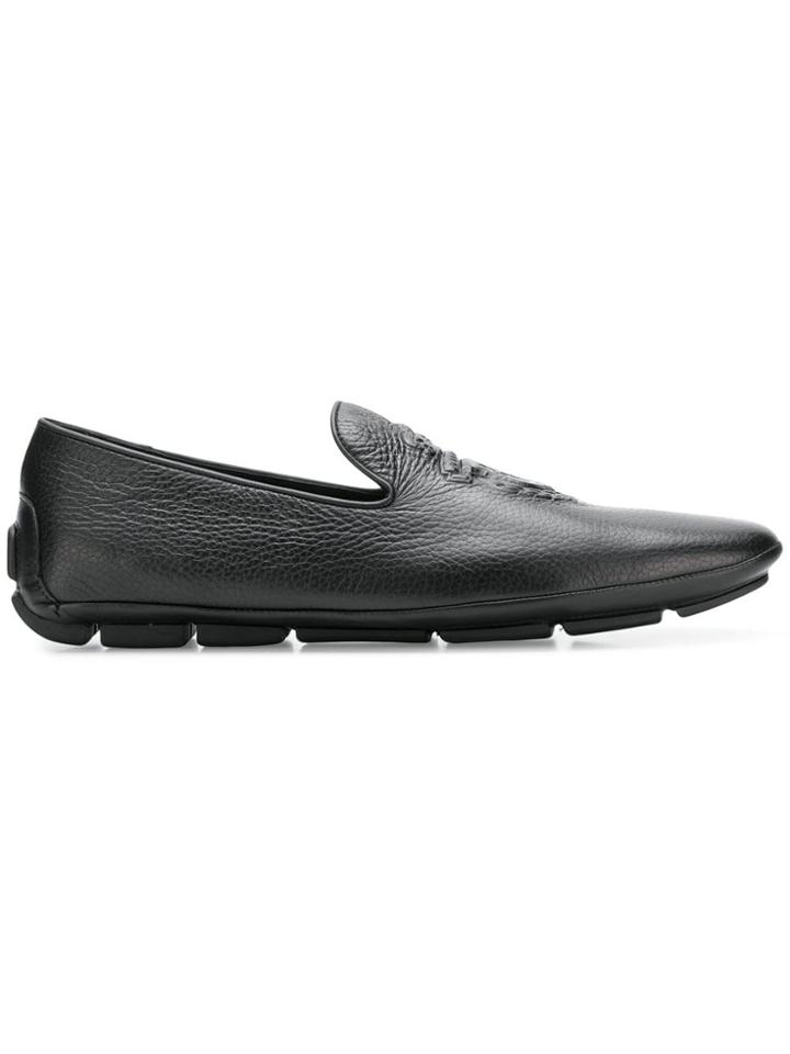 Billionaire Leather Loafers - Black