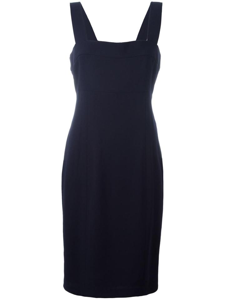 Chanel Vintage Sleeveless Fitted Dress - Blue