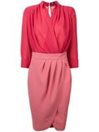 Elisabetta Franchi Colour-block Midi Dress - Pink