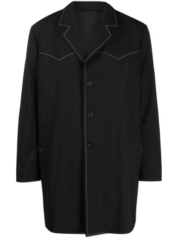 Ernest W. Baker Western Style Overcoat - Black