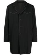 Ernest W. Baker Western Style Overcoat - Black