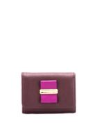 See By Chloé Logo Plaque Wallet - Purple