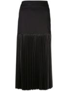Alexis Dionne Pleated Midi Skirt - Black