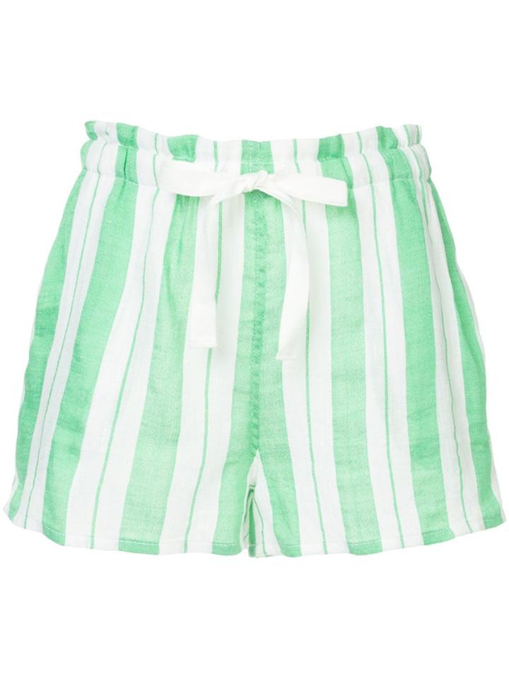 Lemlem Vertical Stripes Shorts - Green