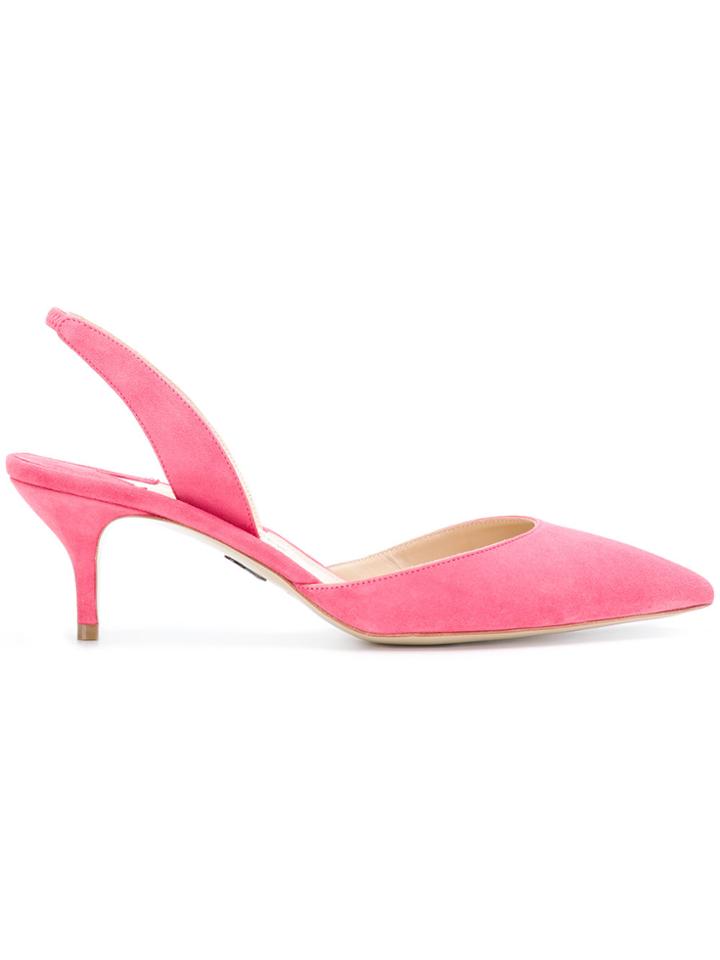 Paul Andrew Slingback Pumps - Pink & Purple