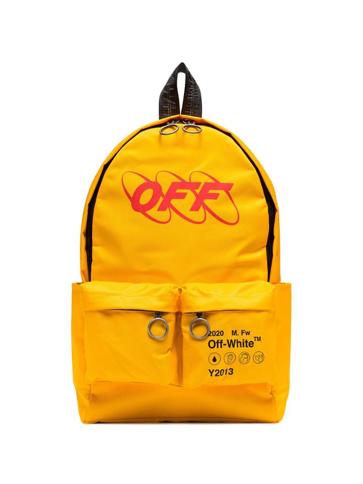 Off-white Industrial Logo Backpack - Yellow