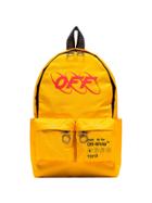 Off-white Industrial Logo Backpack - Yellow