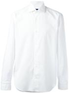 Barba Button Down Shirt, Men's, Size: 43, White, Cotton