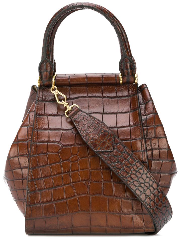 Max Mara Small Mock Tote Bag - Brown