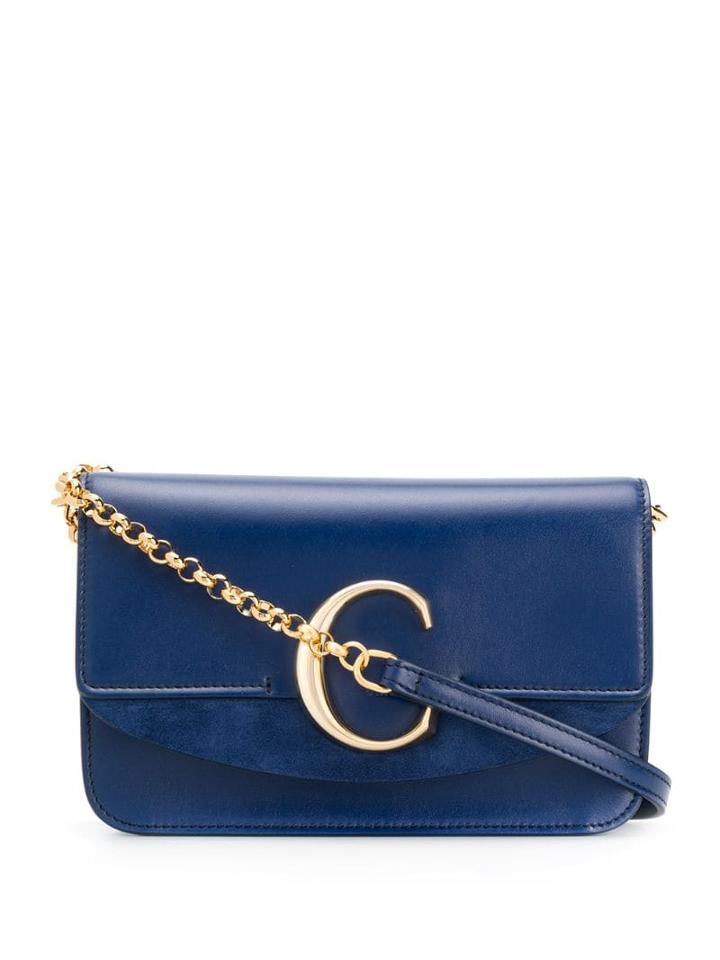 Chloé C Logo Cross-body Bag - Blue