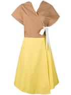 Tela Frolla Wrap Dress - Yellow