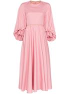 Roksanda Fife Balloon-sleeve Midi-dress - Pink