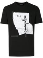 Neil Barrett - All You Need Is Punk T-shirt - Men - Cotton - Xs, Black, Cotton