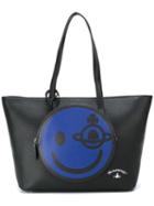 Vivienne Westwood Anglomania Smile Compartment Tote, Women's, Black, Polyurethane