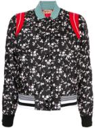Nº21 Floral Print Bomber Jacket - Black