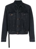 Unravel Project Triangle Skull Denim Jacket - Black