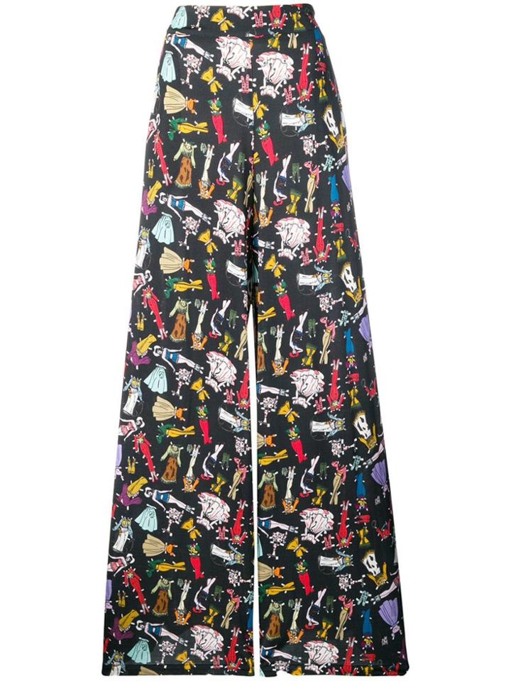 Ultràchic Cowgirl Printed Trousers - Black