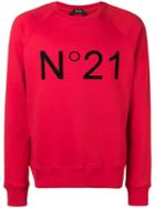 Nº21 Printed Logo Sweatshirt - Red