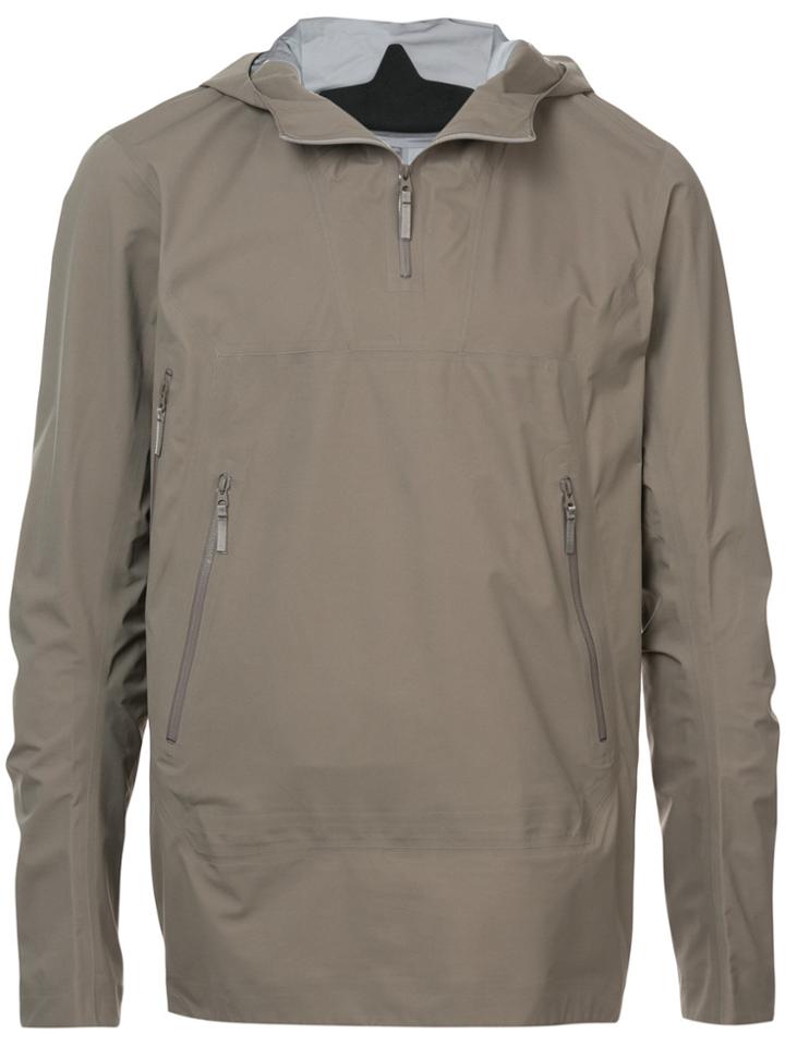 Arc'teryx Veilance Half Zip Hooded Anorak - Green
