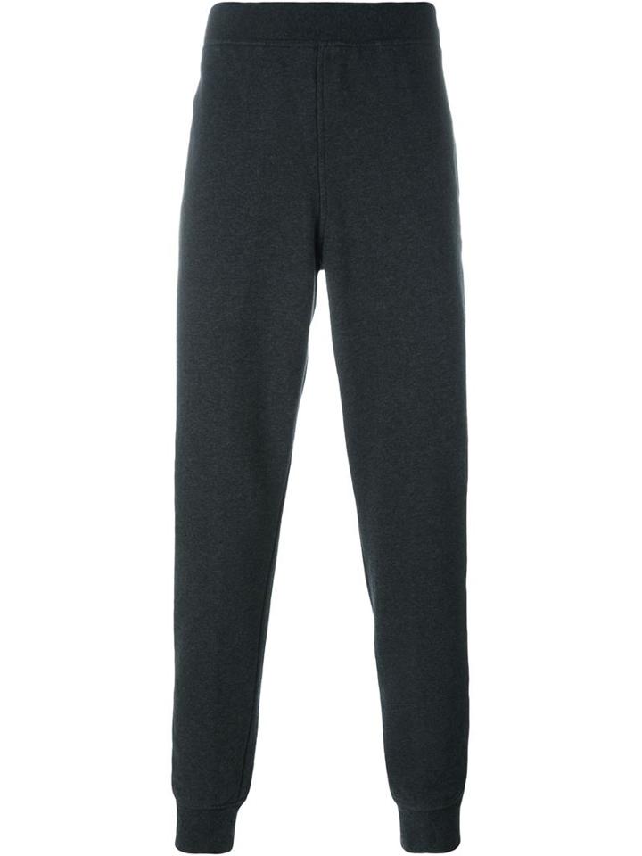 T By Alexander Wang Gathered Ankle Track Pants, Men's, Size: Xs, Grey, Cotton/polyester