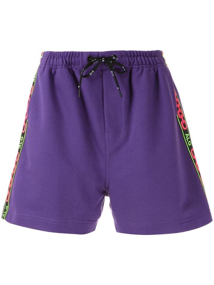 Àlg Side Stripe Shorts - Purple