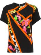 Versace Large Letter Floral Top